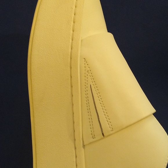 Vince Women's White  Leather Warren Platform Slip On Sneaker Comfort 6 - Picture 8 of 9